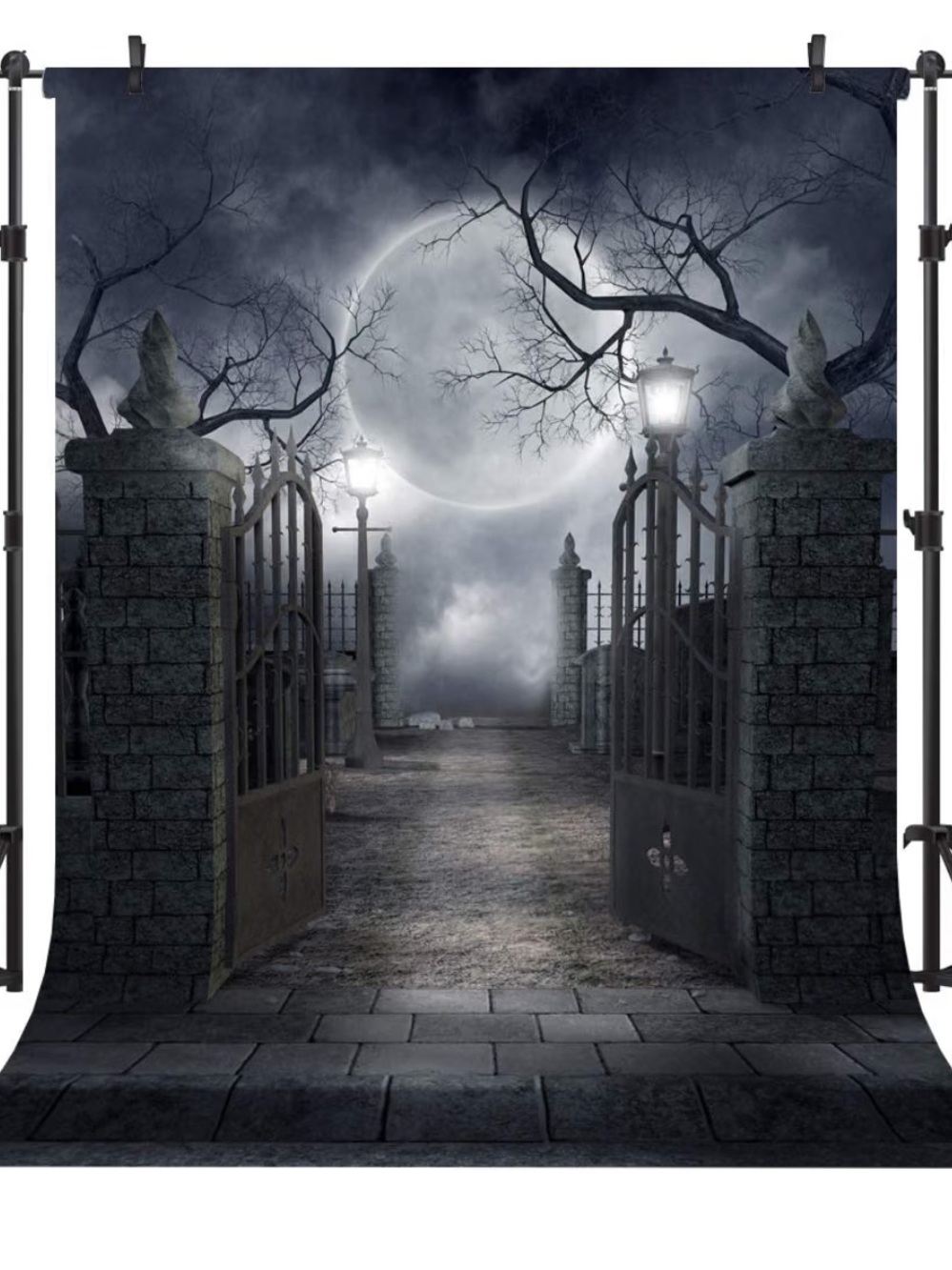Spooky Halloween Theme Backdrop FT Brand New Still In Packaging Size 5x7